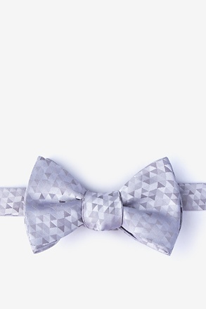 _Harrington Gray Self-Tie Bow Tie_