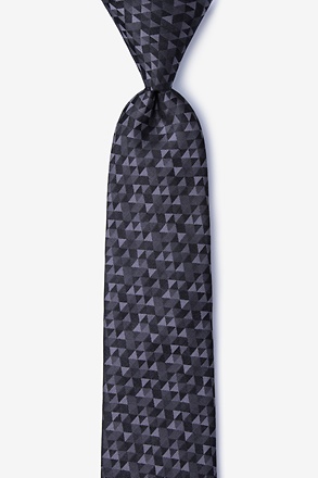 _Harrington Gray Skinny Tie_