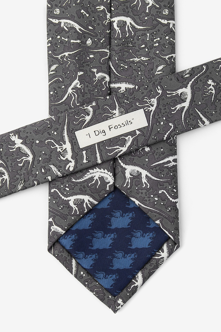 I Dig Fossils Gray Tie Photo (2)