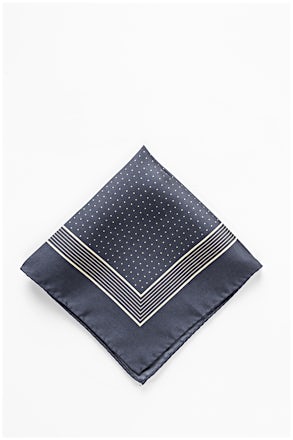 Polkadot and Stripe Pocket Square