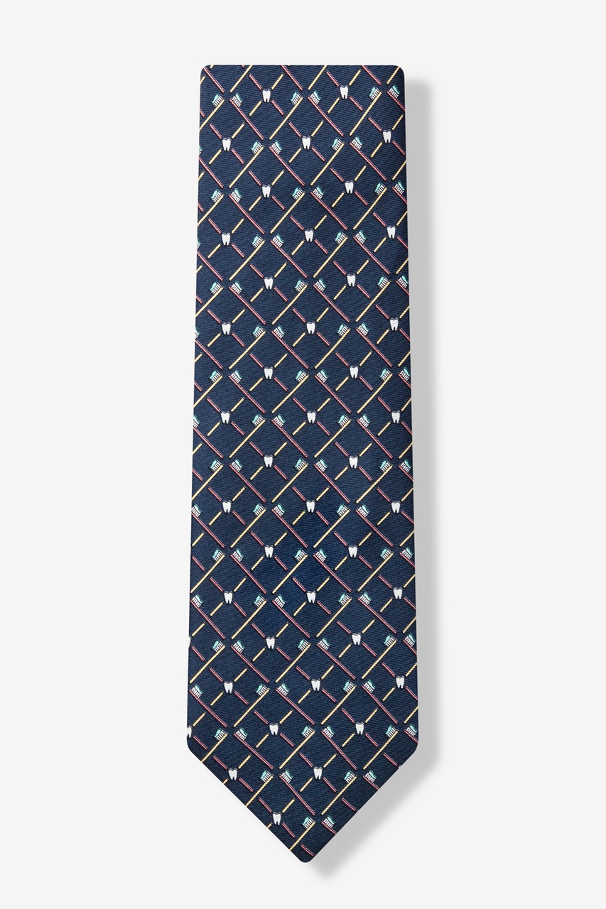 Toothbrush Gray Silk Tie | Occupation Neckties | Ties.com