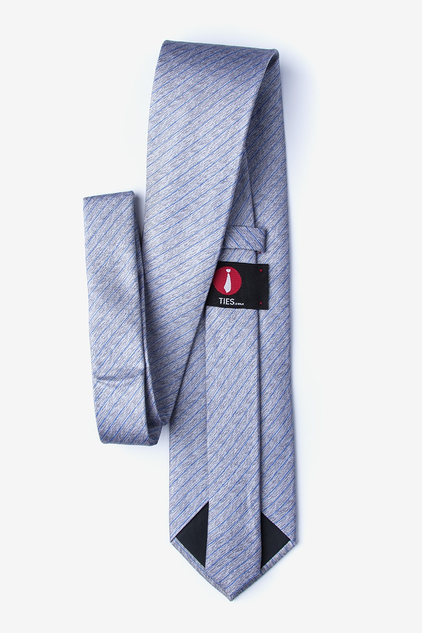 Gray Silk Robe Extra Long Tie