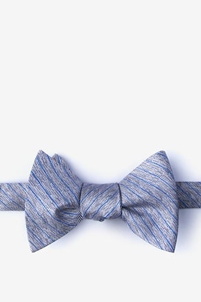 _Robe Gray Self-Tie Bow Tie_