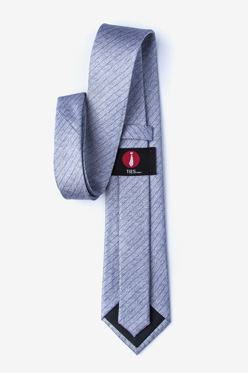 Gray Robe Silk Tie for Men Striped Formal Neckties