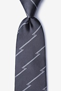 Smoky Gray Extra Long Tie Photo (0)