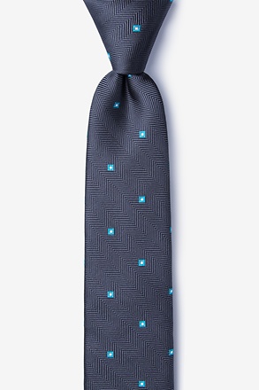 _Wooley Gray Skinny Tie_