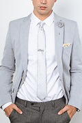 Yapen Gray Skinny Tie Photo (2)