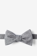 Gray Langley Self-Tie Bow Tie Photo (0)