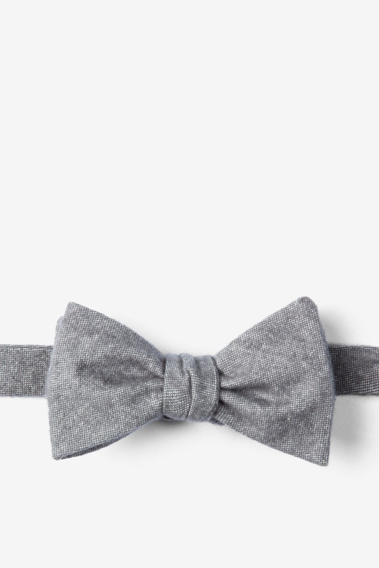 gray bow tie