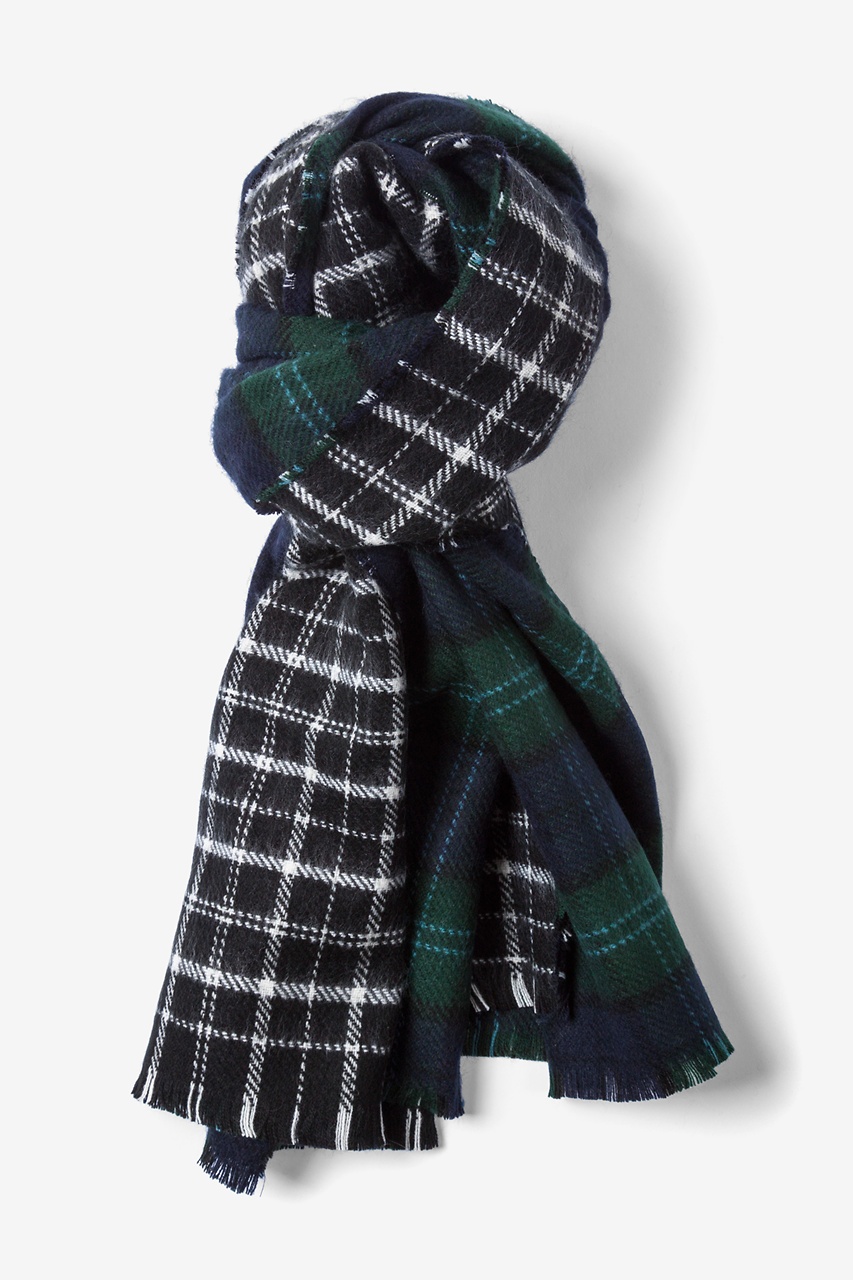 Green Acrylic Newcastle Tartan Blanket Scarf Ties Com