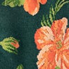 Green Carded Cotton Aloha Beaches Medium-Large Sock