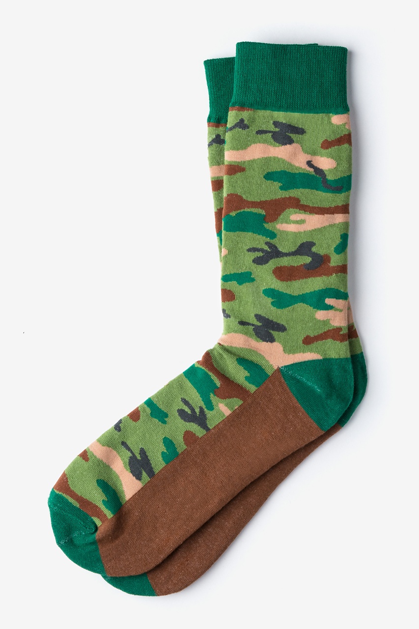 Camouflage Green Sock 