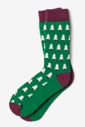 Christmas Trees Green Sock Photo (0)