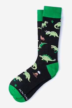 Dinosaur Green Sock