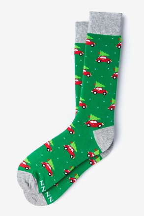 Christmas Vacation Green Sock