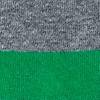 Green Carded Cotton Rugby Stripe Medium-Large Sock
