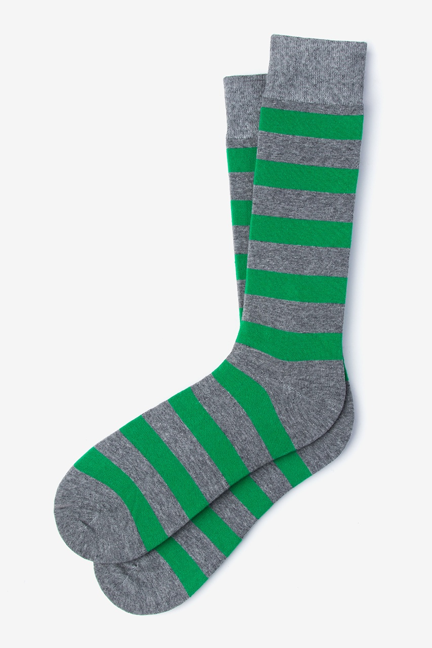 Rugby Stripe Green Sock Photo (0)