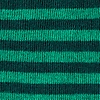 Green Carded Cotton Seal Beach Stripe Sock