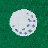 Golf Balls and Tees Green Sock