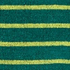 Green Carded Cotton Villa Park Stripe Sock
