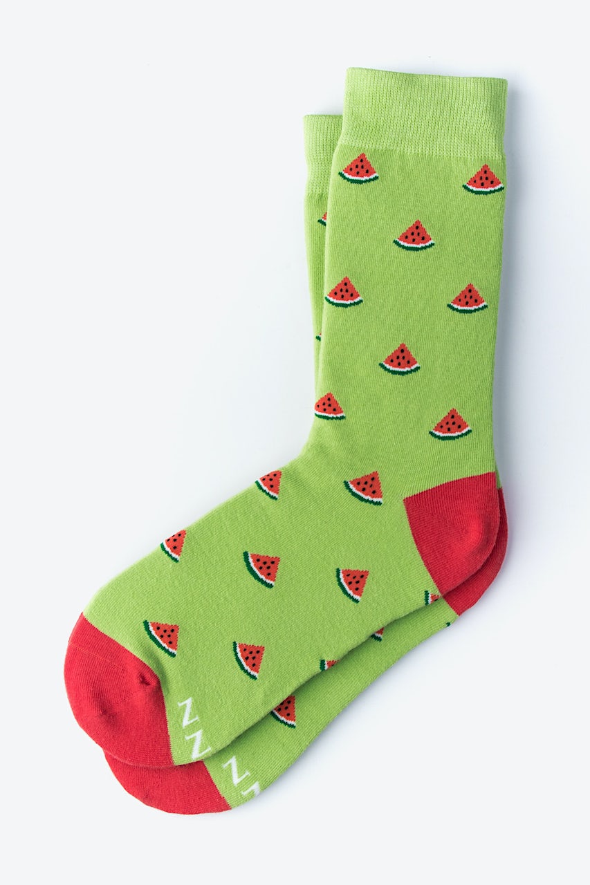 Watermelon Green His & Hers Socks Photo (2)
