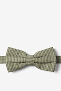 Andrew Plaid Green Pre-Tied Bow Tie Photo (0)