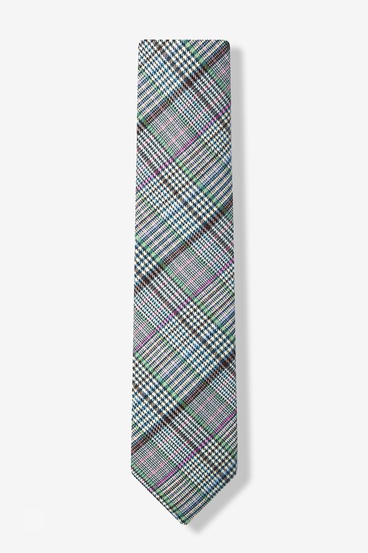 Green Cotton Bradford Plaid Skinny Tie | Ties.com