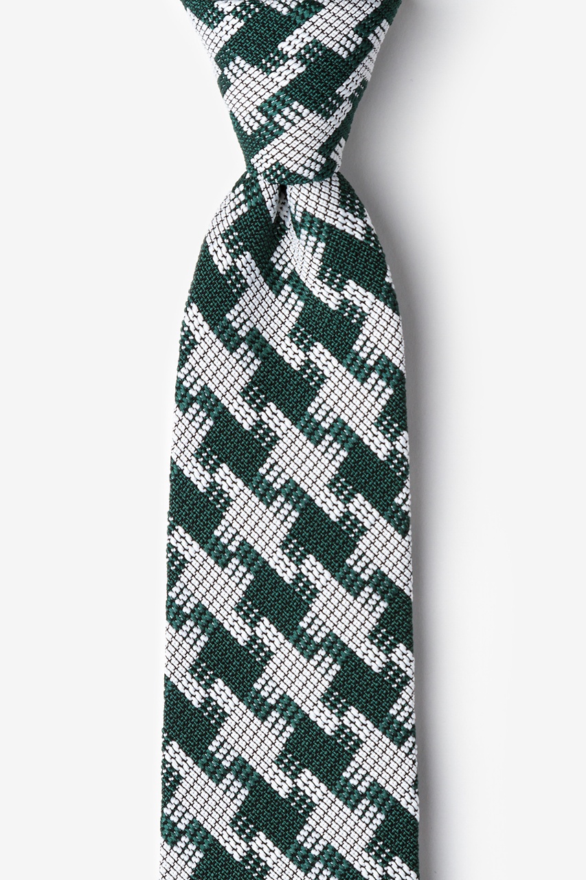 Green Cotton Buckeye Thick Tie