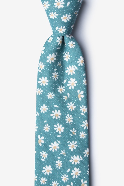 Green Cotton Canton Tie