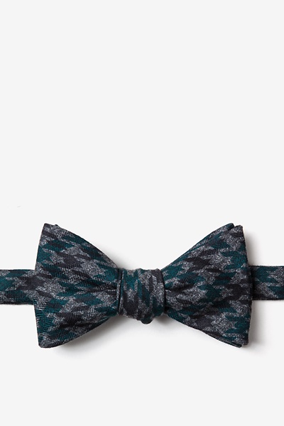 Green Cotton Chandler Self-Tie Bow Tie