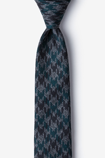 Green Cotton Chandler Skinny Tie