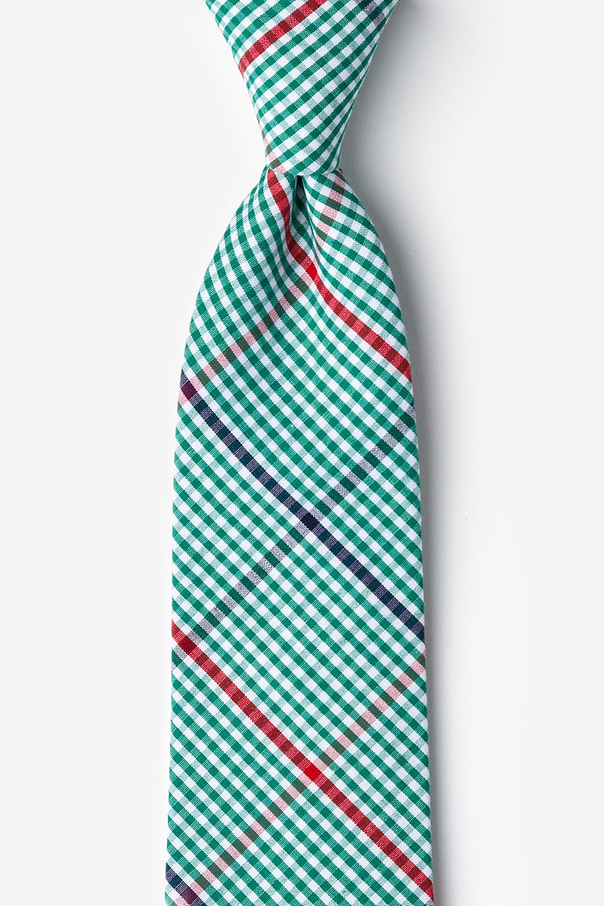 Green Cotton Douglas Extra Long Tie | Ties.com