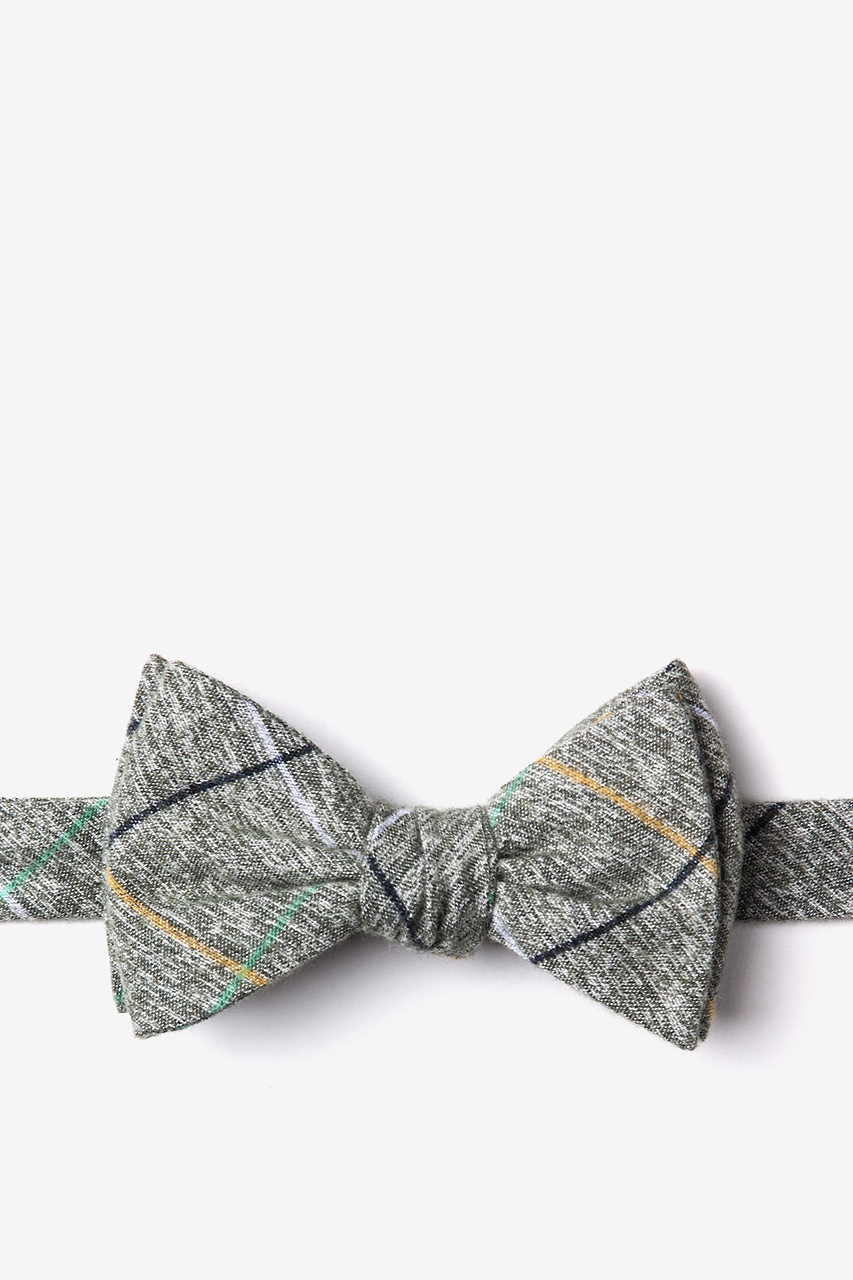Globe Green Self-Tie Bow Tie Photo (0)