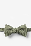 Green Andrew Plaid Self-Tie Bow Tie Photo (0)