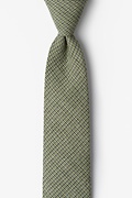 Green Andrew Plaid Skinny Tie Photo (0)