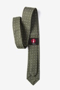 Green Huntington Polka Dots Skinny Tie Photo (1)