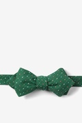 Green Pennington Dash Diamond Tip Bow Tie Photo (0)
