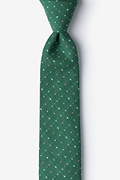 Green Pennington Dash Skinny Tie Photo (0)