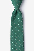 Green Pennington Dash Skinny Tie Photo (0)