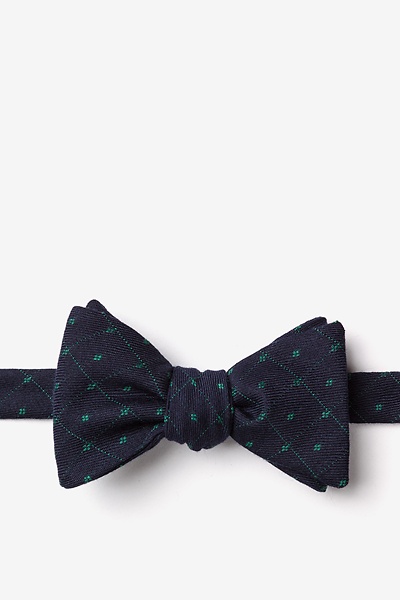 Green Cotton Gresham Self-Tie Bow Tie