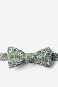 Henderson Floral Green Batwing Bow Tie Photo (0)