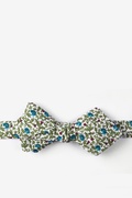 Henderson Floral Green Diamond Tip Bow Tie Photo (0)