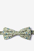 Henderson Floral Green Pre-Tied Bow Tie Photo (0)