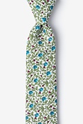 Henderson Floral Green Skinny Tie Photo (0)
