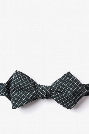 Holbrook Green Diamond Tip Bow Tie