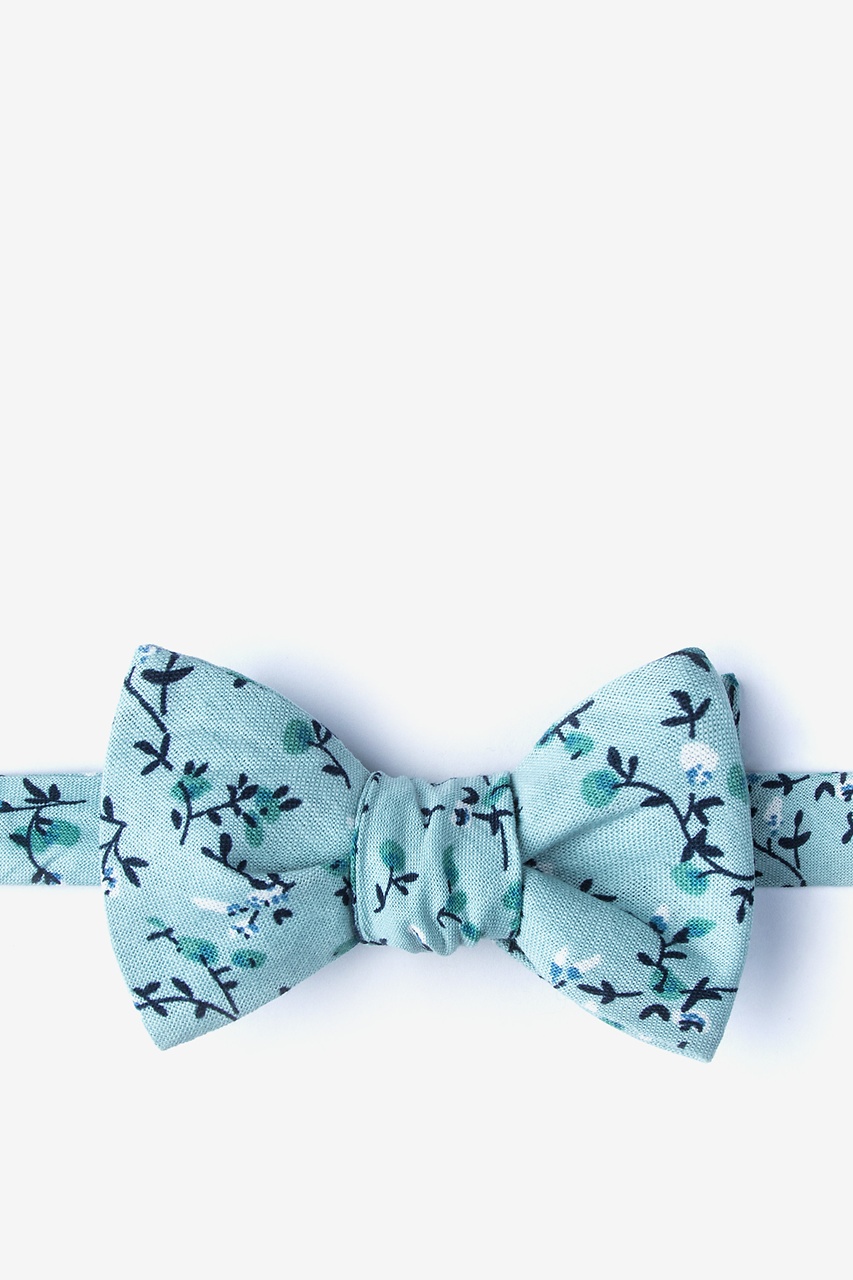 Green Cotton Hoyt Self-Tie Bow Tie | Ties.com