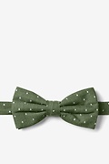 Huntington Polka Dots Green Pre-Tied Bow Tie Photo (0)
