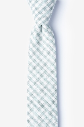 Huron Green Skinny Tie