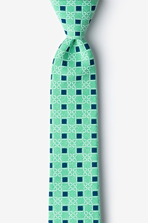 Jamaica Green Skinny Tie