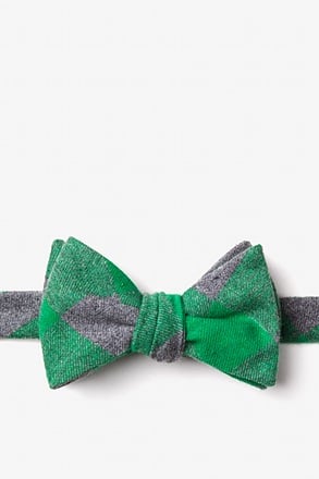 Kent Green Self-Tie Bow Tie